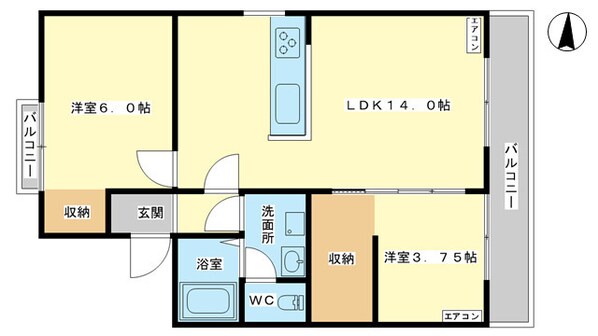 クレアの物件間取画像